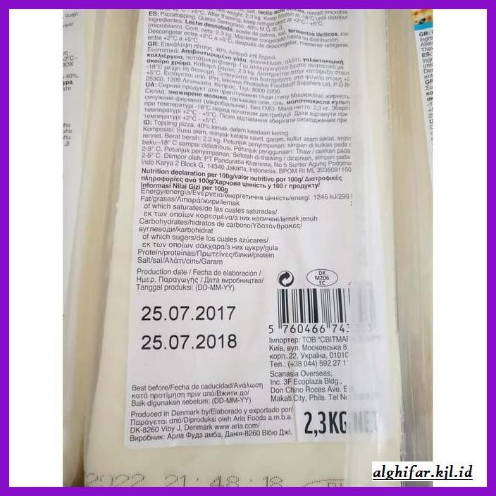 

Ujekujek- Keju Mozarella Blok 2.3 Kg Retail -Original.