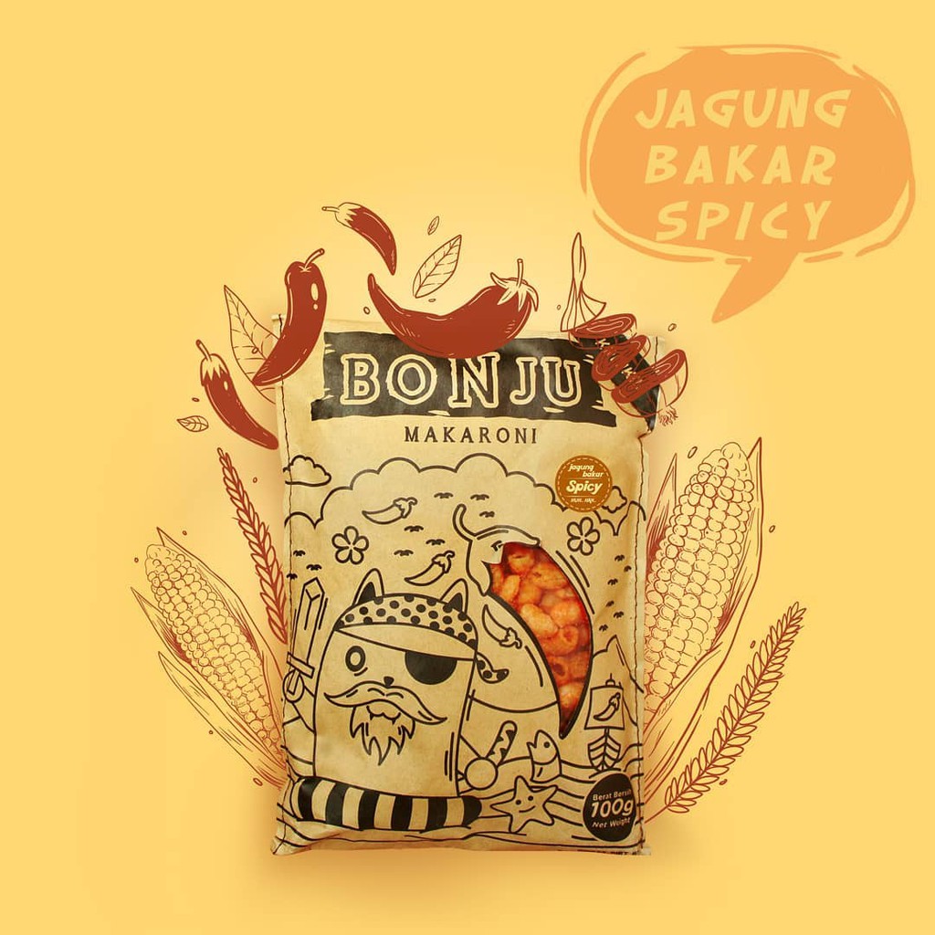 

Bonju Makaroni Jagung Bakar Spicy