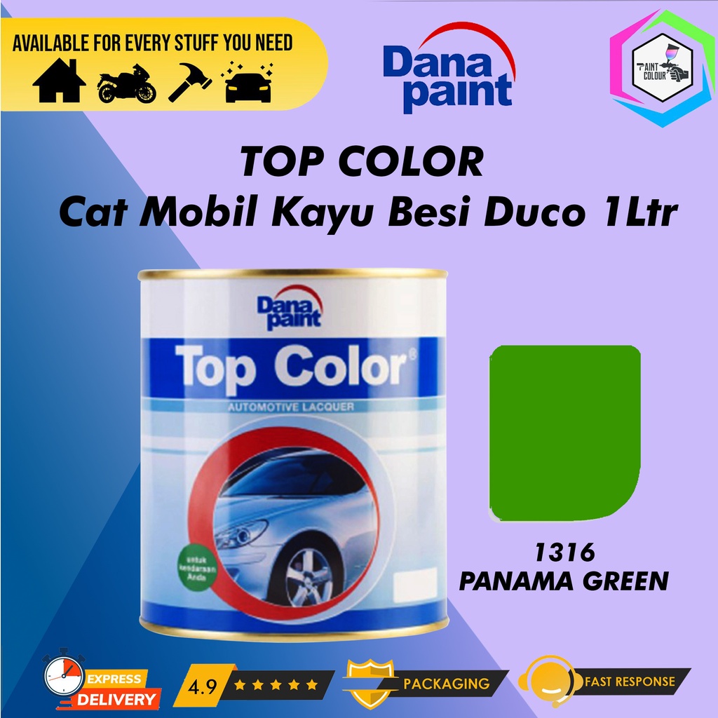 TOP COLOR 1316 Panama Green - Cat Mobil Kayu Besi Duco