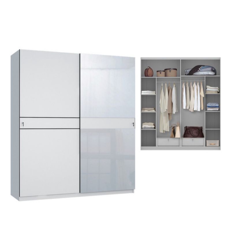 Lemari pakaian Siantano Sliding Crown + kaca