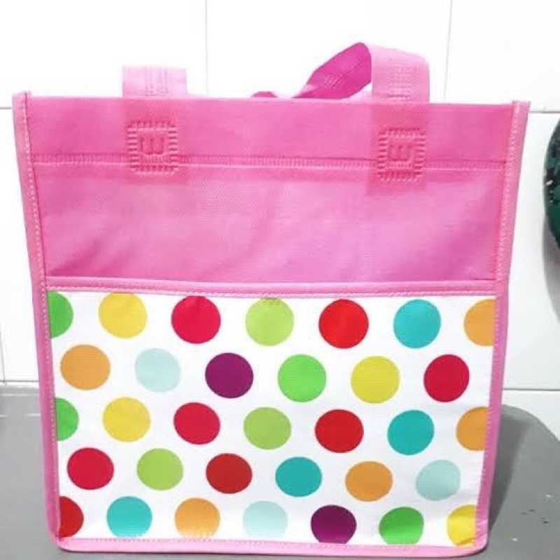 

goodie bag pink polkadot