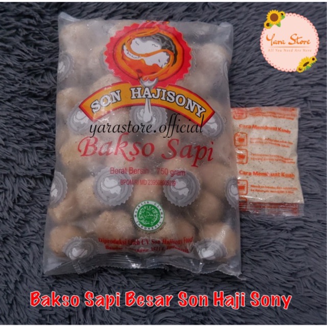 Jual Bakso Sapi Son Haji Sony Lampung Besar Indonesia Shopee Indonesia