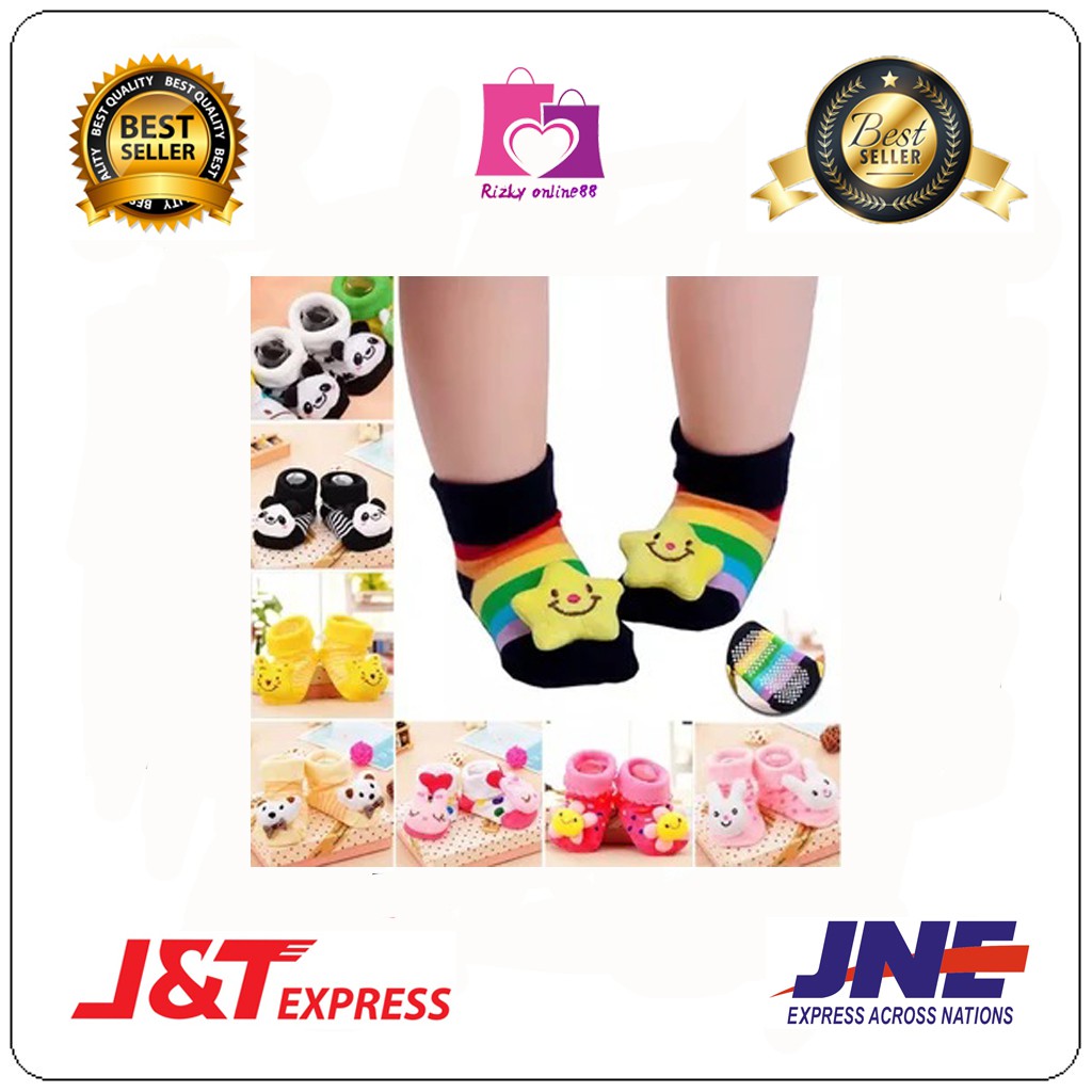 Rizkyonline88 kaus kaki bayi anti slip karakter 3D BB08