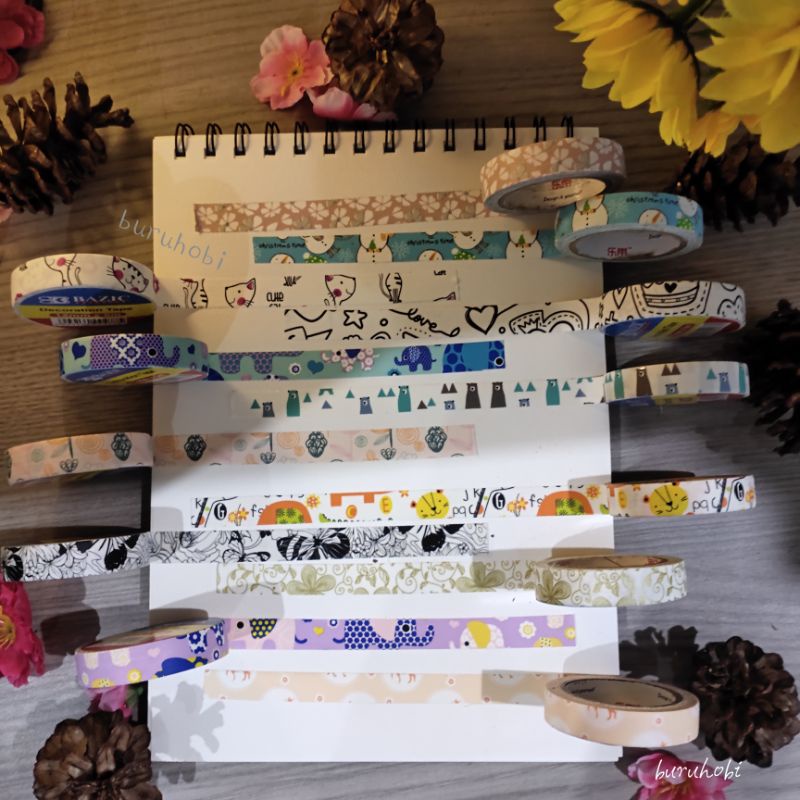 

Decorative tape washi tape lucu Bazic sharing 1 meter