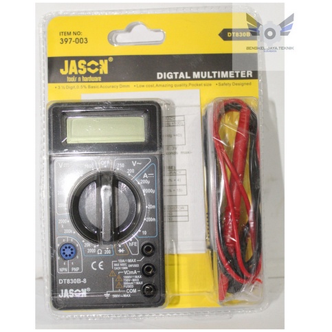 Mukava Alat Pengukur Multimeter Digital Portable / Multitester Digital JASON (397-003)