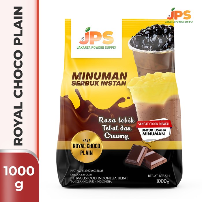 

Lainnya-Minuman-Bubuk- Bubuk Minuman Royal Choco Plain Powder Jps Tanpa Gula -Bubuk-Minuman-Lainnya.