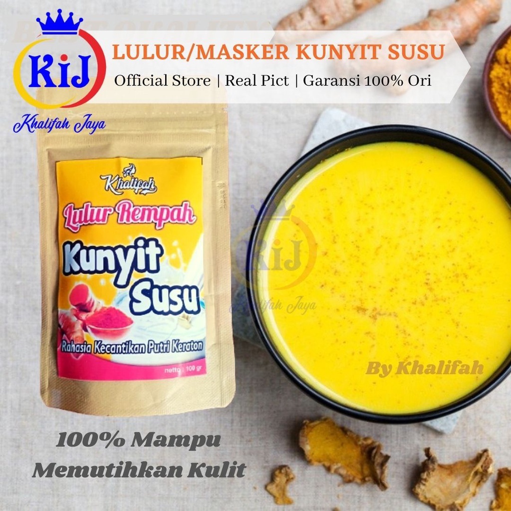LULUR KUNYIT SUSU / MASKER KUNYIT SUSU / LULUR BEDDA LOTONG / LULUR KUNYIT