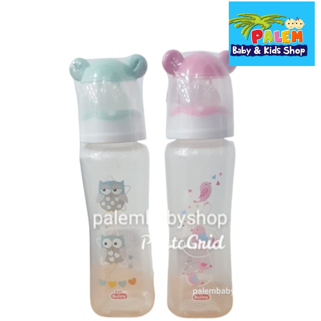 Lusty Bunny Square Bottle Botol Susu With Ear Hood 250 ML dan 125ml