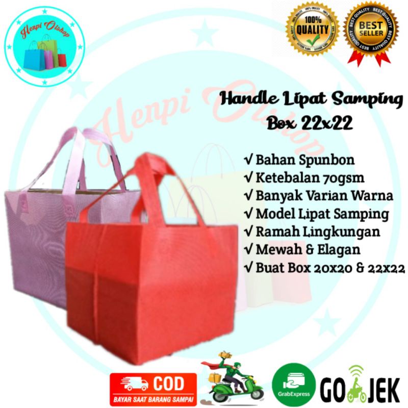 

Tas Spunbon Box 22 x 22 / Tas Hajatan/ Goodiebag