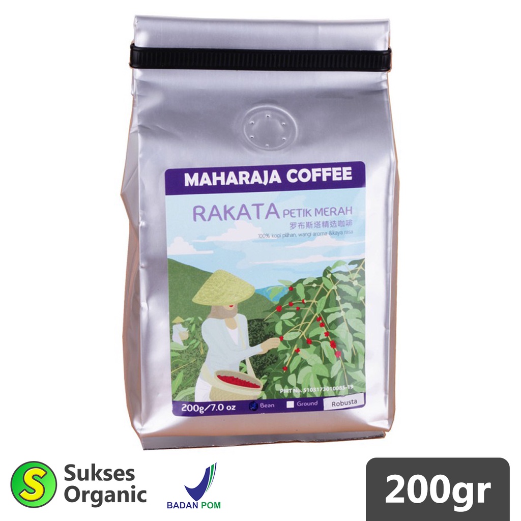 

Kopi RAKATA PETIK MERAH Blend Maharaja Coffee 200gr