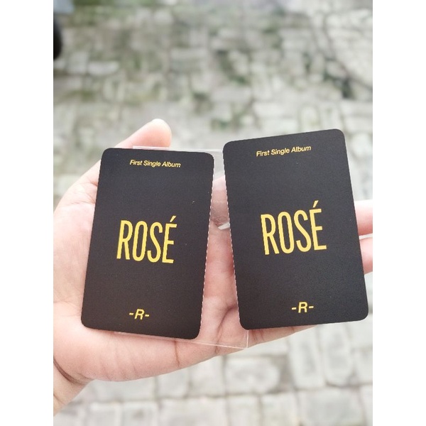 photocard Blackpink Rose Benefit