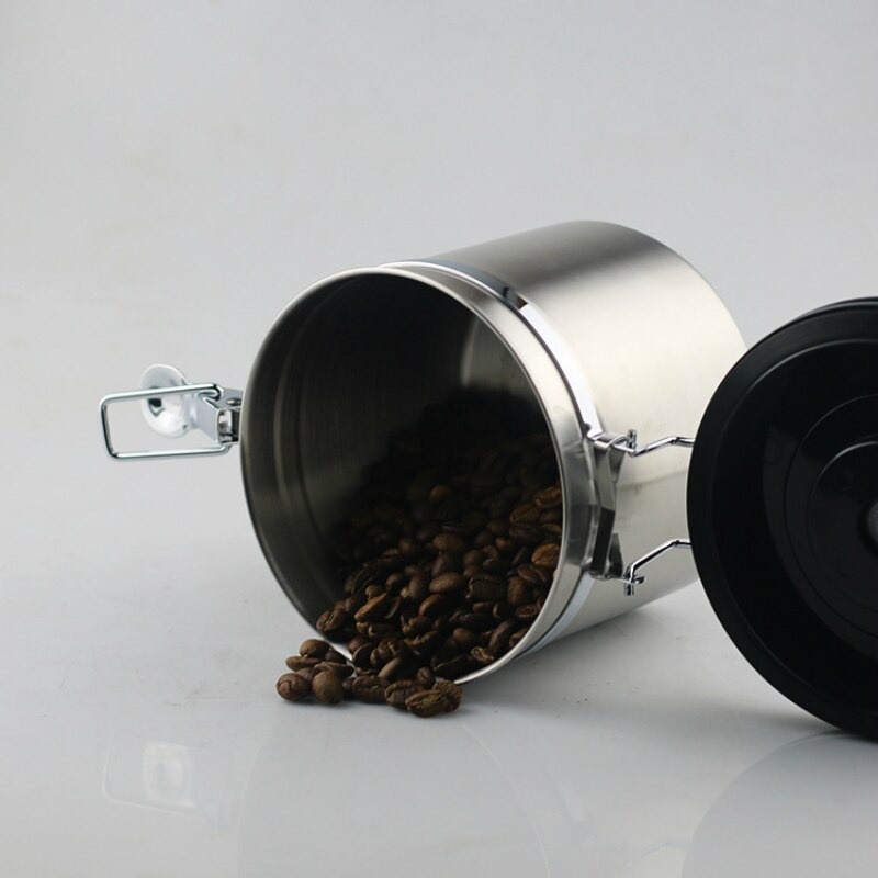 Tempat Kopi Gula Susu  Stainless Steel 1500ML | WADAH BIJI KOPI SERBAGUNA