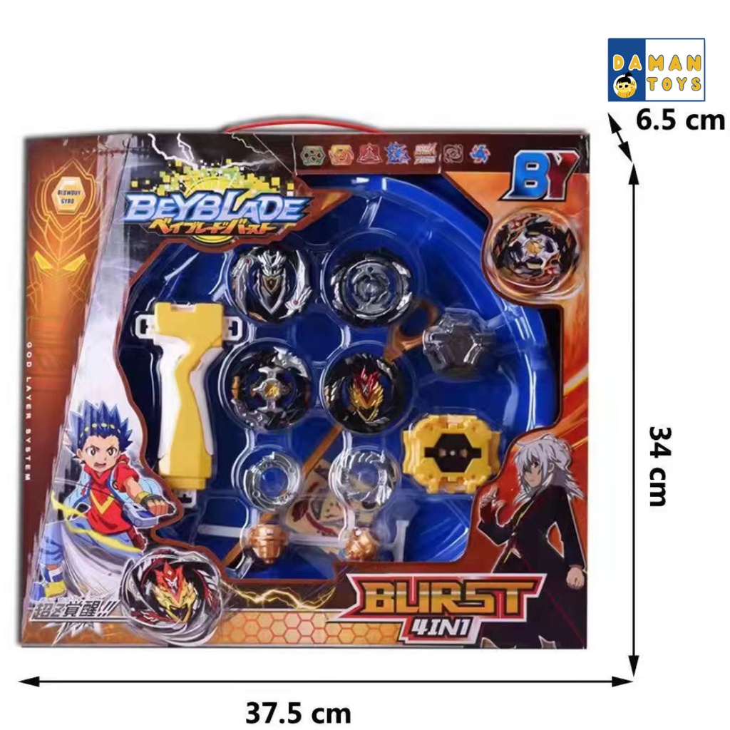 Gasing Beyblade Battle The Plate 4 in 1 Gasing Set Arena