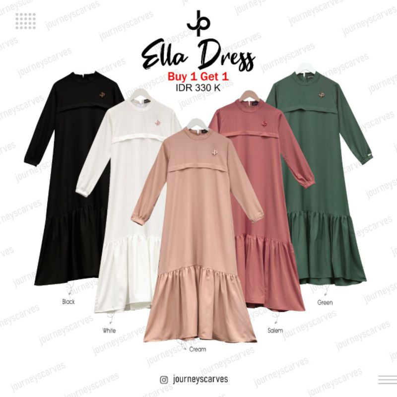 Promo Launching buy 1 get 1 Ella dress by Journey jp