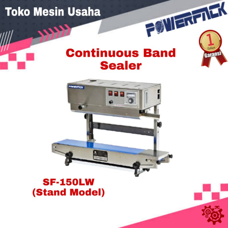 MESIN CONTIOUS BAND SEALER MODEL STAND SF150LW POWERPACK / CONTINOUS BAND SEALER