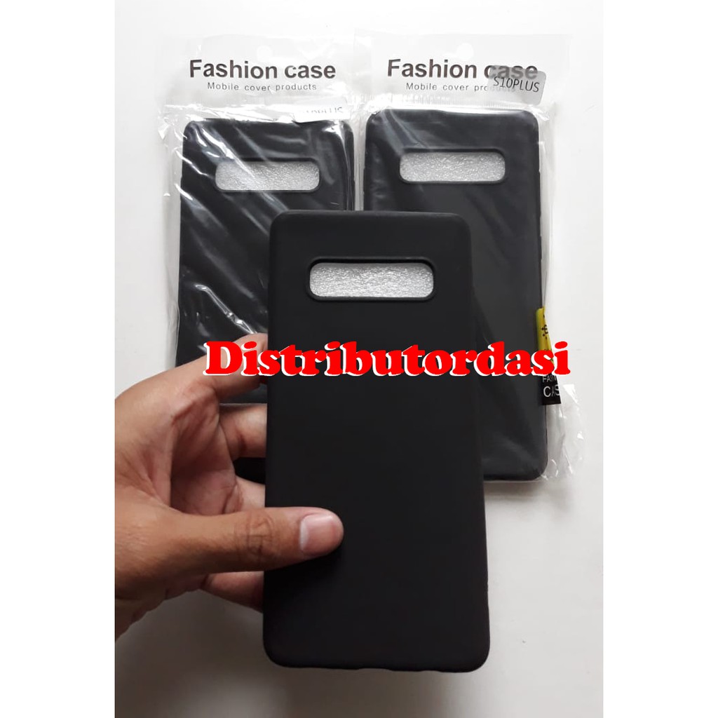 SOFTCASE CASE TPU SILIKON CASING KONDOM blackmatte case Samsung S10 Plus ready stok grosir