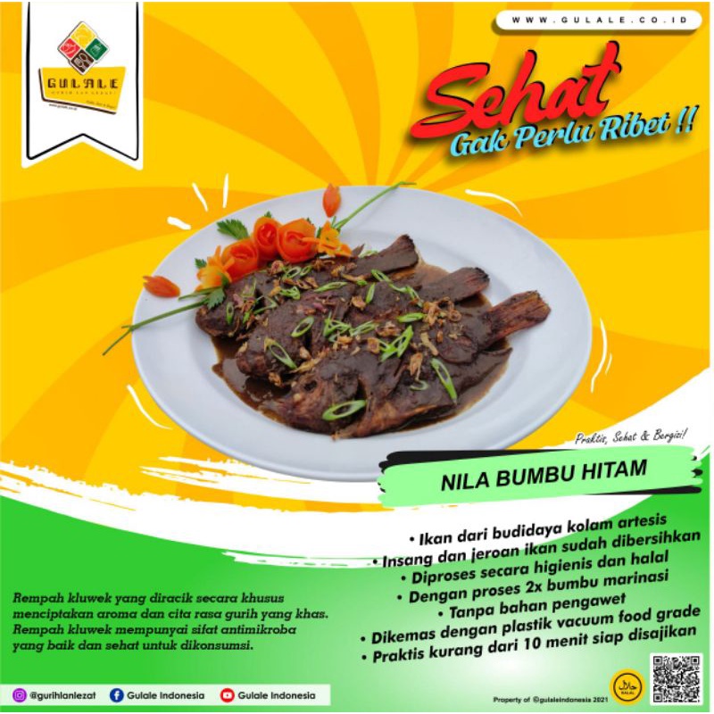 

FROZEN FOOD SIAP SAJI, OLAHAN IKAN NILA BUMBU HITAM