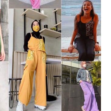 ➸ RX Fashion - Set Kulot Bandana//Kulot Cutbray Fashion Wanita -R2 ❊