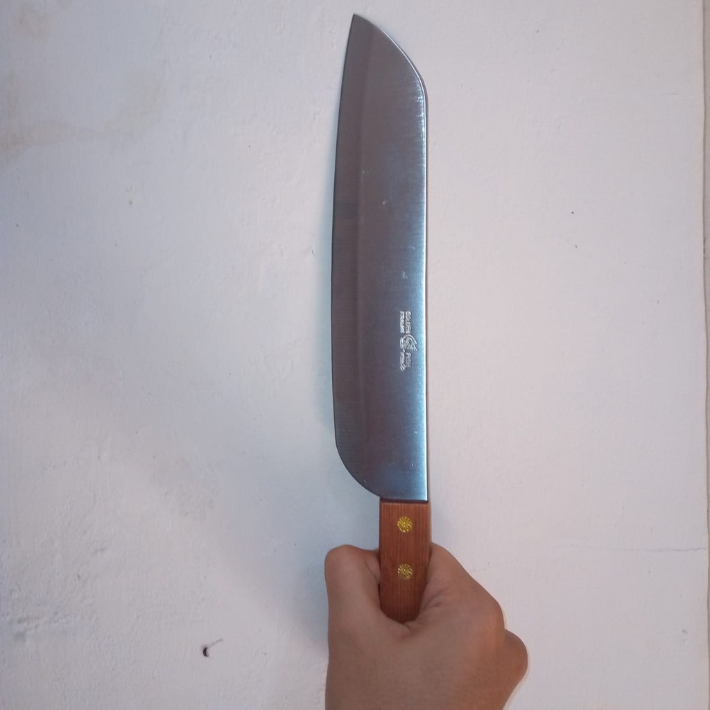 Pisau Dapur / Pisau Iris Tempe / Pisau Iris Sayur / Kitchen Knife Stainless Golden Fish / Pisau Gold