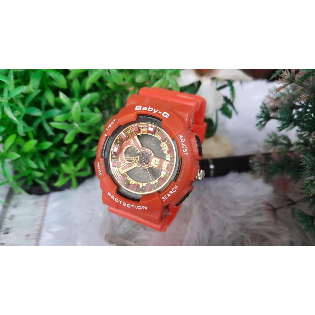 JAM TANGAN SPORT CEWEK BABY-G BGA-130 KOMBINASI GOLD WATERESISTAN/JAM TANGAN TERBARU
