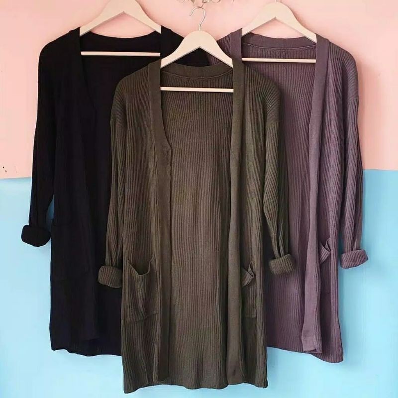CARDIGAN RAJUT PANJANG. Belle Cardigan Rajut Panjang. Oversize Cardigan