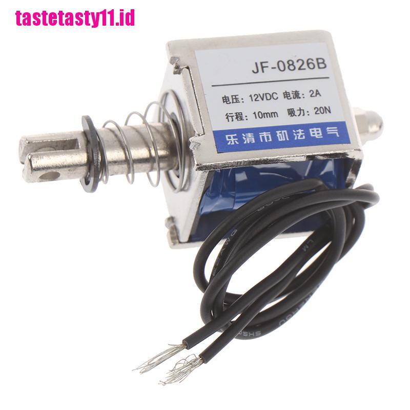 (TTID) Jf-0826b solenoid 12V / 2A 10mm 20N Tipe push pull