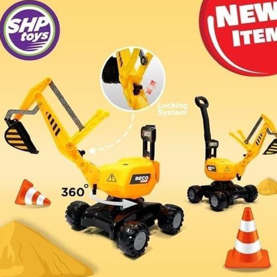 Perlengkapan Bayi Mainan Mainan Mobil Dorong Excabator Excavator Bego Gingunram