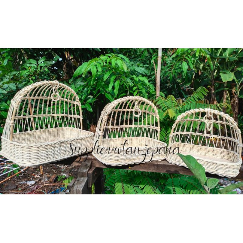READYSTOK Keranjang ayunan /hantaran rotan/kotak hantaran/parcel pernikahan/sangkar rotan