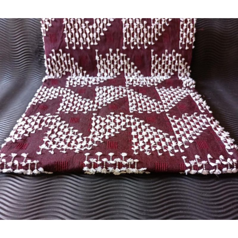 Kain Tenun Sulam Bulu Tenun Bulu Garut