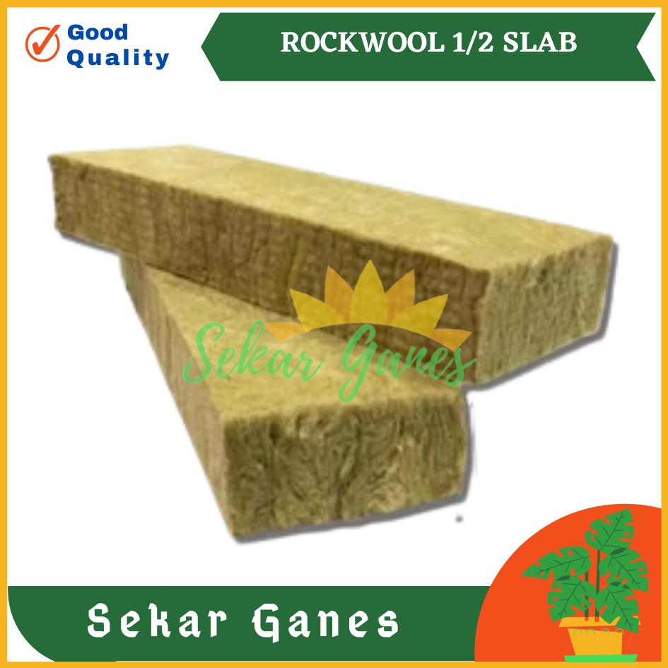 ½SLAB ROCKWOOL CULTILENE ORIGINAL 1/2 SLAB - Media Tanam Busa Hidroponik - Bukan Rocwool KW LokaL OK