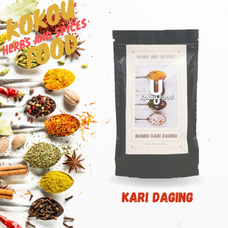 

Bumbu Kari Daging / Nasi Kari Kokou Food - 100 gram