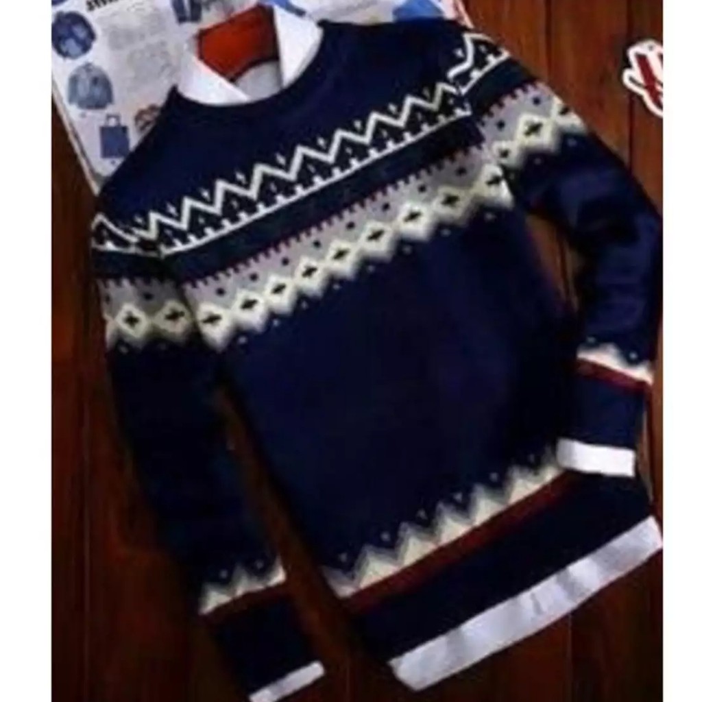 POJOK_FASHION.CO.ID - SWEATER RAJUT AZUMA TRIBAL BEST SELLER