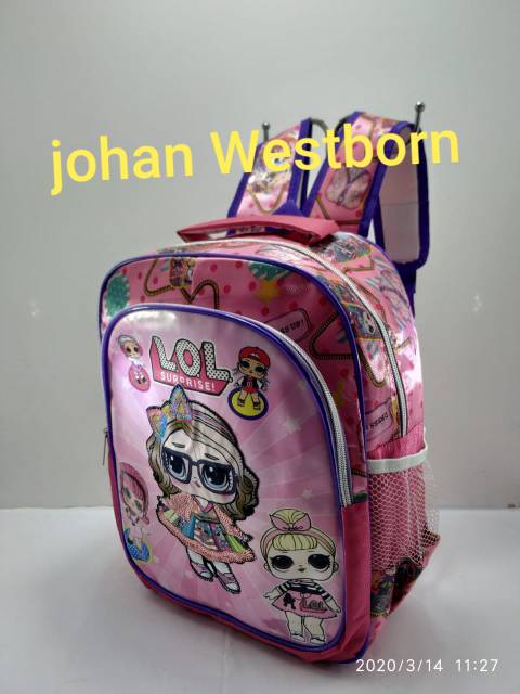 Tas Ransel Anak lampu bahan printing