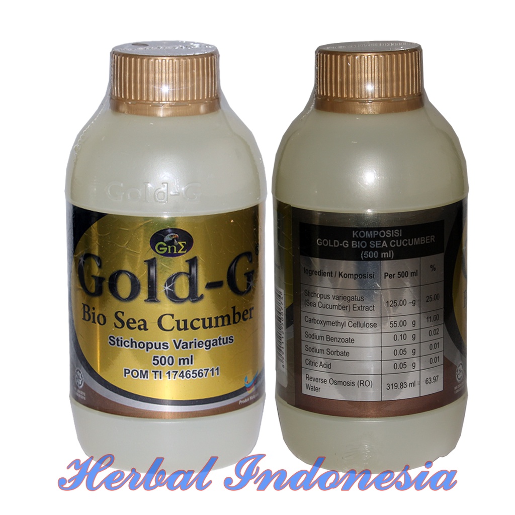 Jelly Gamat Gold G Sea Cucumber 500 ml | 500ml |