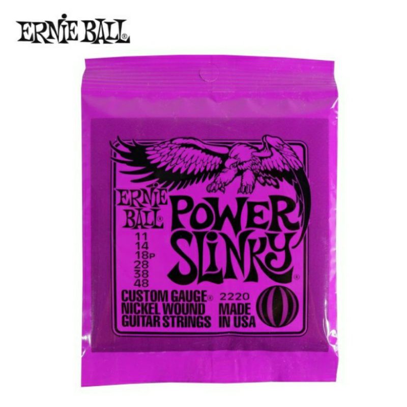 senar gitar elektrik Ernie ball power slinky (11) / senar gitar ernie ball