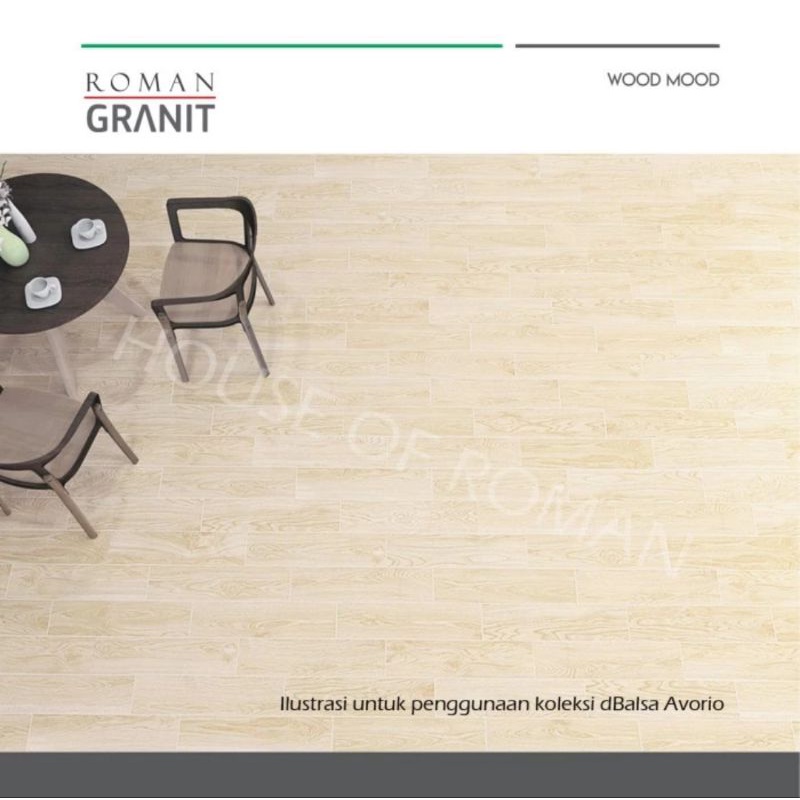 GARANSI (NCIS) ROMAN GRANIT KAYU 60X15 DBALSA SERIES DBALSA ROSATO / GRANIT KAYU / LANTAI KAYU /