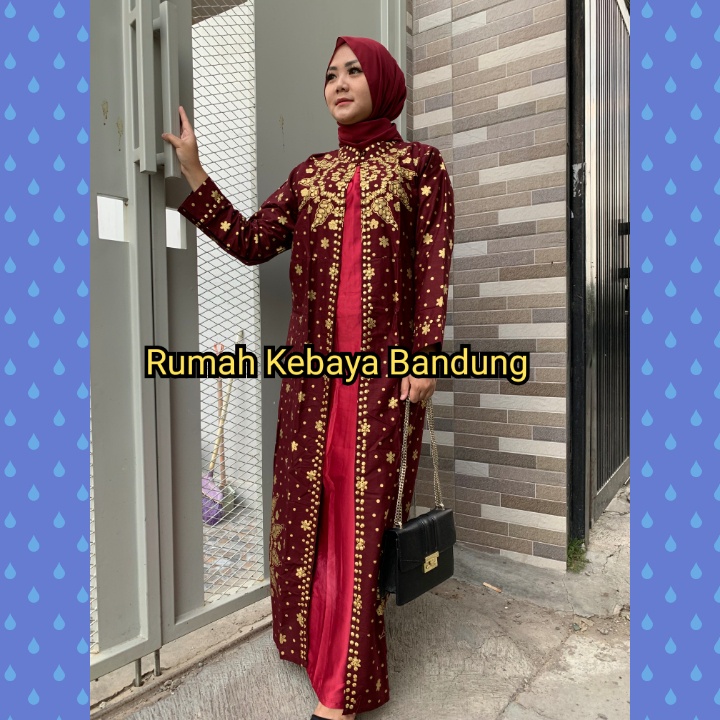 SYAHRINI GAMIS SONGKET MOTIF MATAHARI SONGKET PALEMBANG BATIK JUPRI RUMAH KEBAYA BANDUNG RUMAH SONGKET BANDUNG GAUNHIJABSALE BATIK SONGKET PALEMBANG