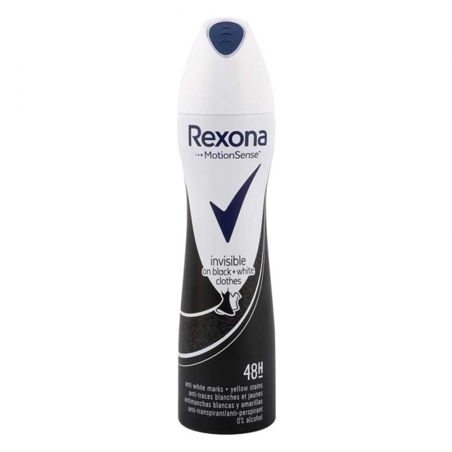 REXONA Invisible on BLACK + WHITE CLOTHES Deodorant Spray (200mL)