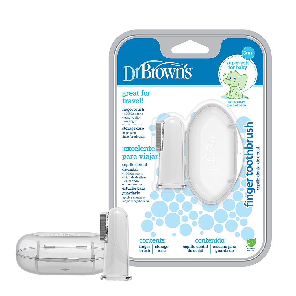 Dr Brown's HG010 Finger Toothbrush | Sikat Gigi Jari