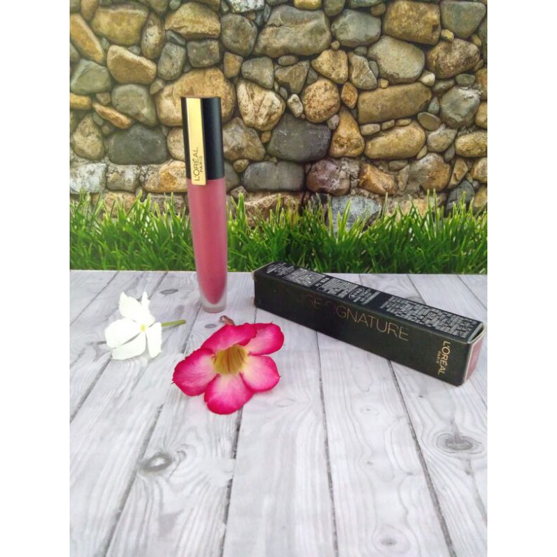 preloved loreal rouge signature lipcream 121 ( I choose)