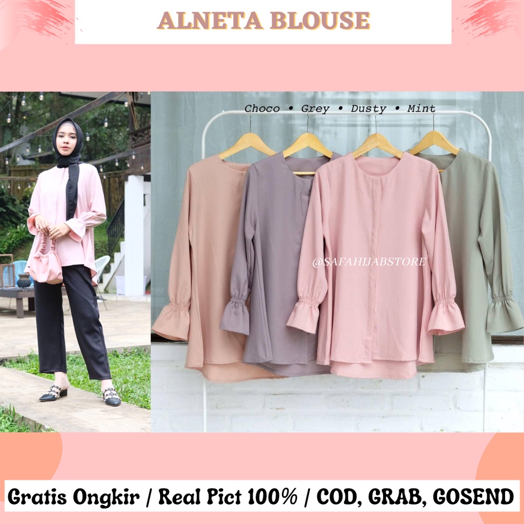 ALNETA BLOUSE / ATASAN KERJA / KEMEJA / ATASAN WANITA