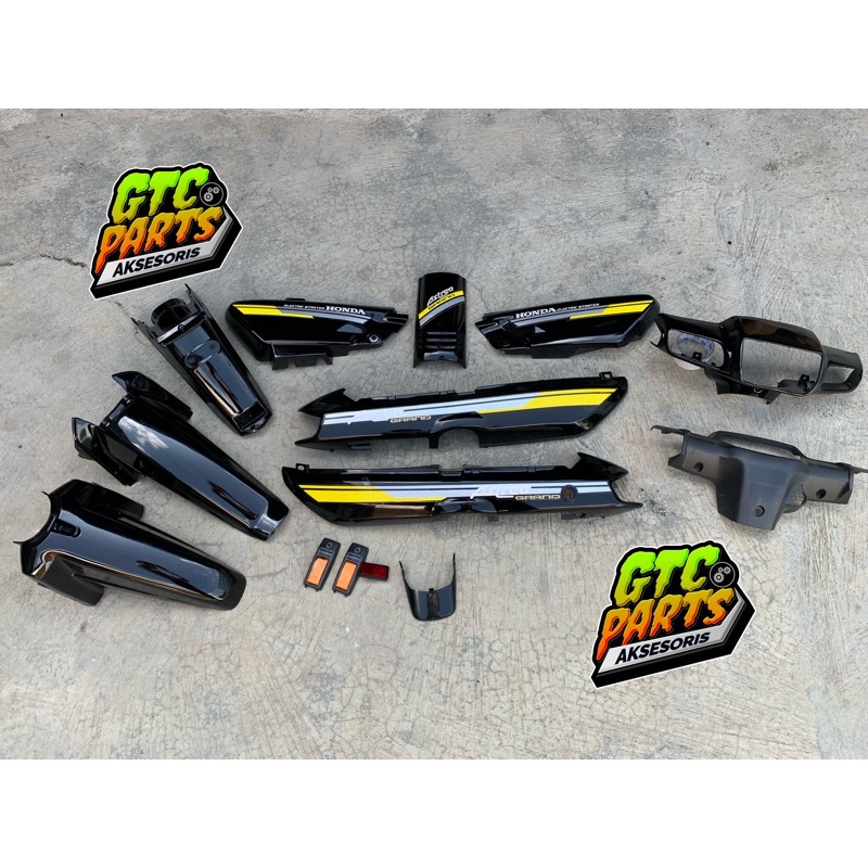 Paket body astrea grand bulus tahun 91-92 set batok depan belakang grand set slebor depan belakang g