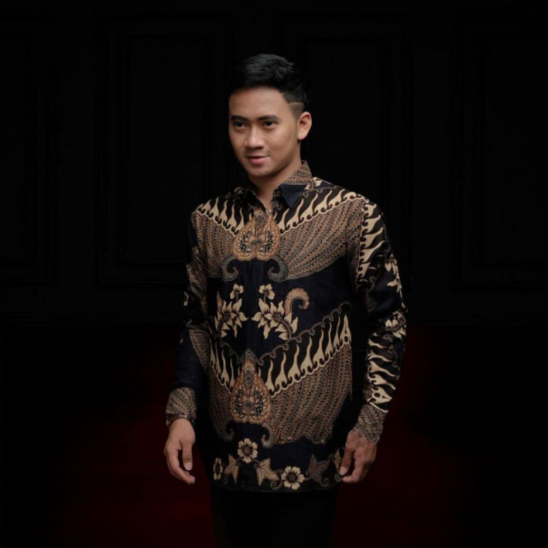 kemeja motif batik kemeja modern M L XL XXL