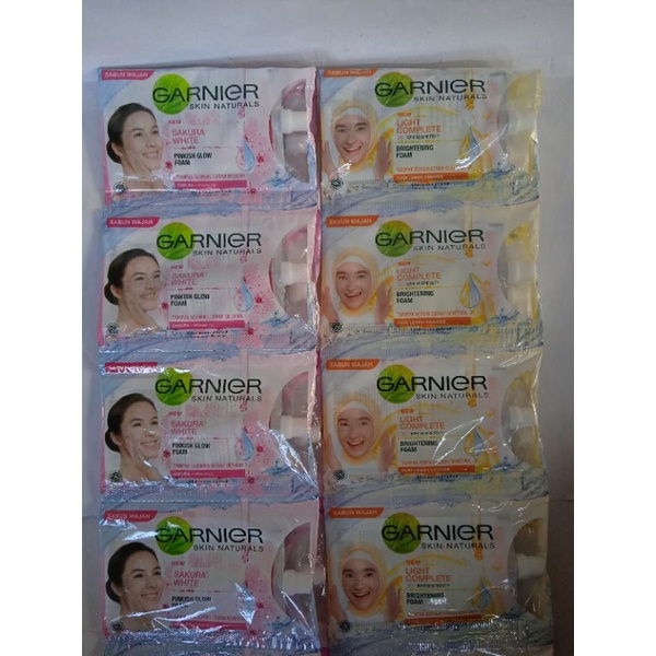 Garnier Facial Foam Light Complete dan Sakura White / Sabun Wajah