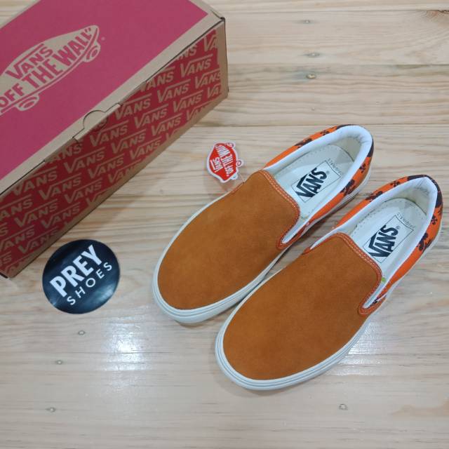 VANS VAULT OG SLIP ON X MODERNICA HAWAIIAN PRINT ORANGE