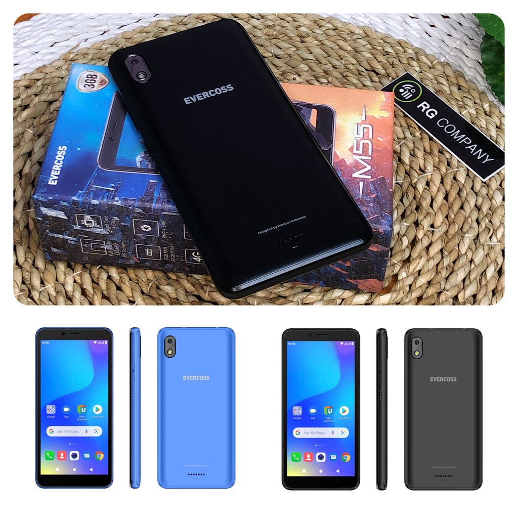 EVERCOSS M55 GAMING PHONE RAM 3GB INTERNAL 32GB GARANSI RESMI 1 TAHUN