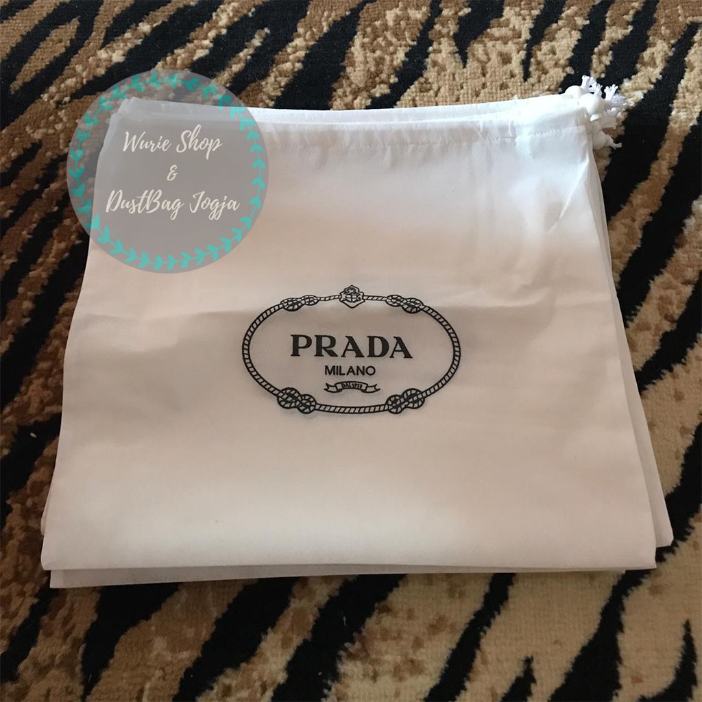 PRADA DustBag Pengganti Sarung Tas Pelindung Debu Serut Dust Bag DB Branded