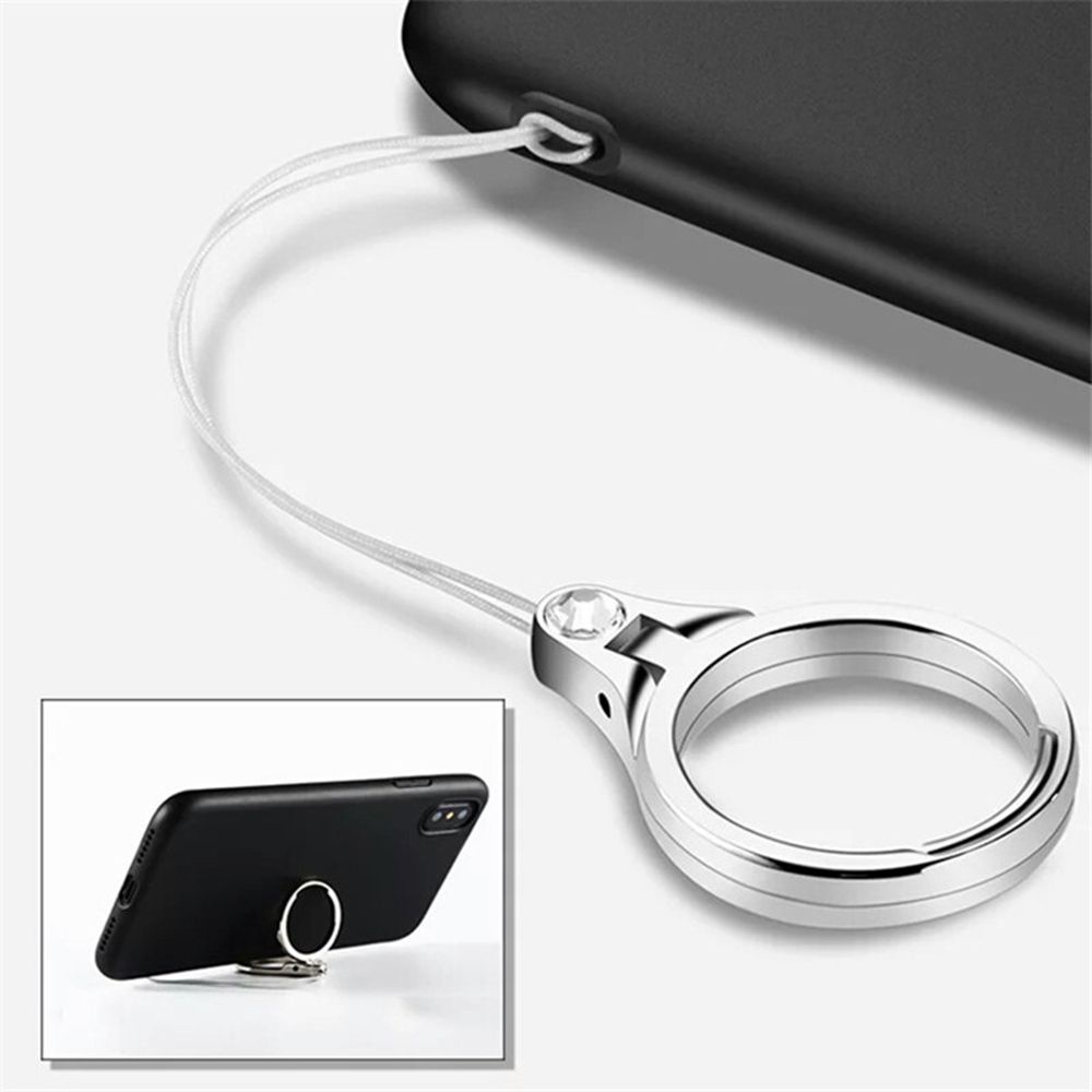 REBUY Mobile Phone Mobile Phone Straps Phone Accessories Cord Lanyard Bracket Keyring Finger Ring Stand Smartphone Mount Holder Metal Buckle Cell Phone Mount Strap/Multicolor