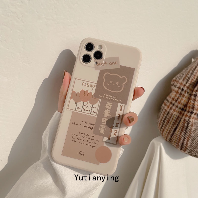 Soft Case Tpu Motif Brown Bear Untuk Infinix Note10 Smart 5 6 2021 2020 Smart 3 Plus 4 Infinix Hot 10 Lite 10 11 10T 9 10S 11s 10 Play S4