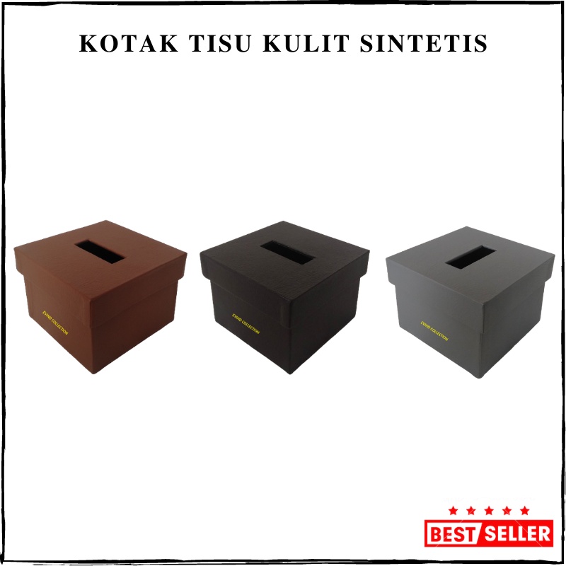 Kotak Tisu Kulit Sintetis Mini Tempat Tissue Meja Makan